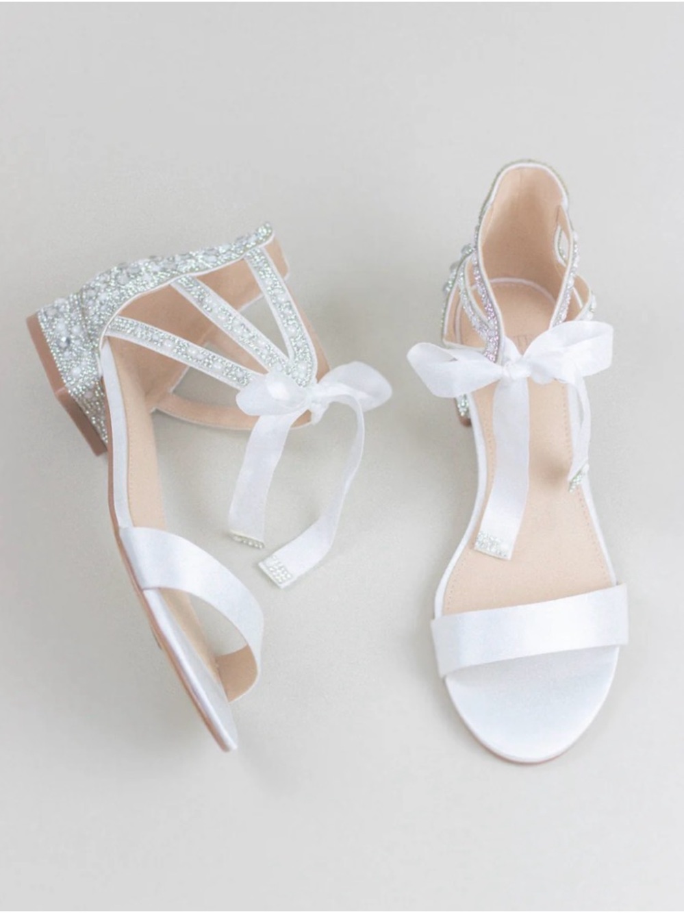 Kate Whitcomb ABBIE IVORY Wedding Shoes Sz 7.5 BS1